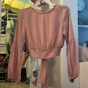 Blush pink blouse